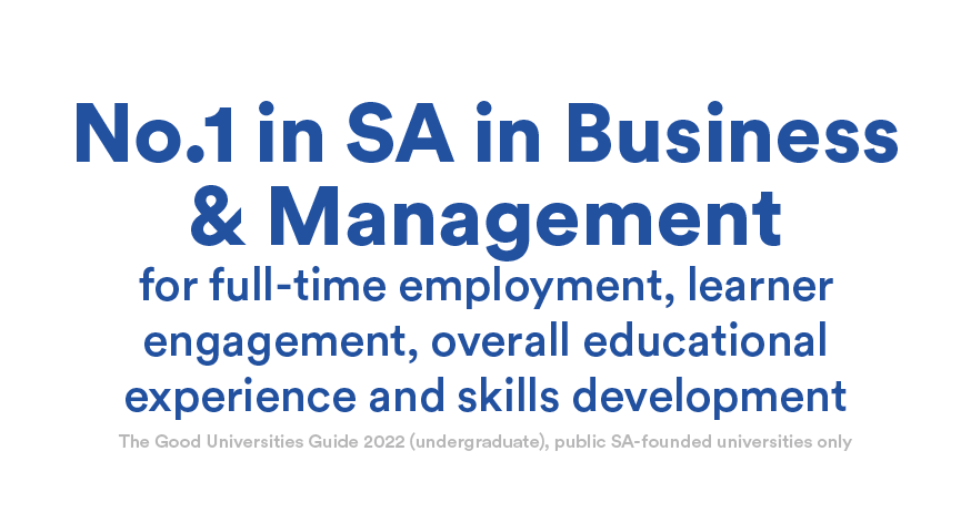 No 1 in Australia for overall experience in Business & Management