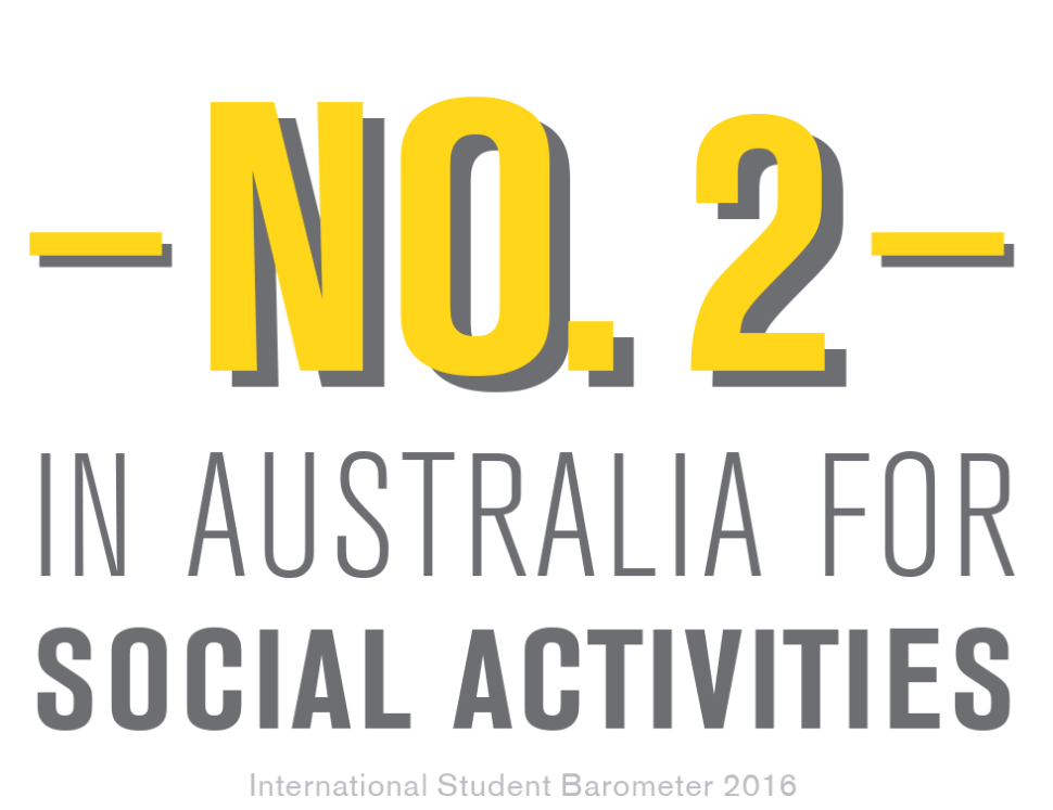 Number 2 in Australia for social activities