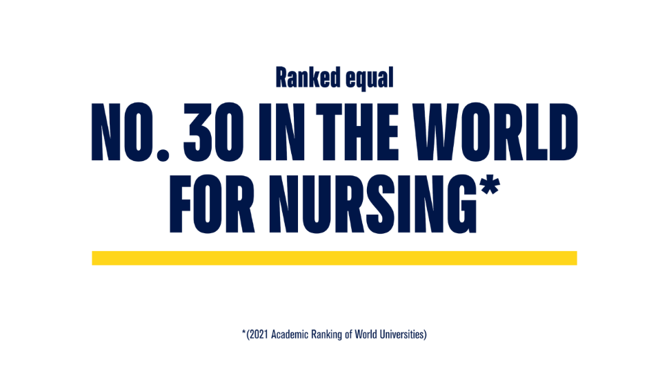 Top 75 in the world for Nursing